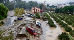 Vehículos dañados por desastres naturales, ejemplo DANA